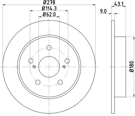 HELLA 8DD 355 116-791 - Əyləc Diski furqanavto.az