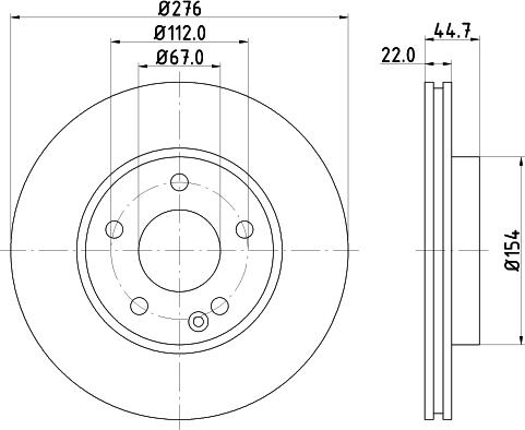 HELLA 8DD 355 111-061 - Əyləc Diski furqanavto.az