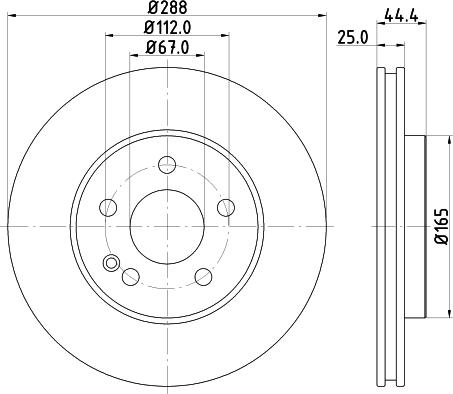 HELLA 8DD 355 111-082 - Əyləc Diski furqanavto.az