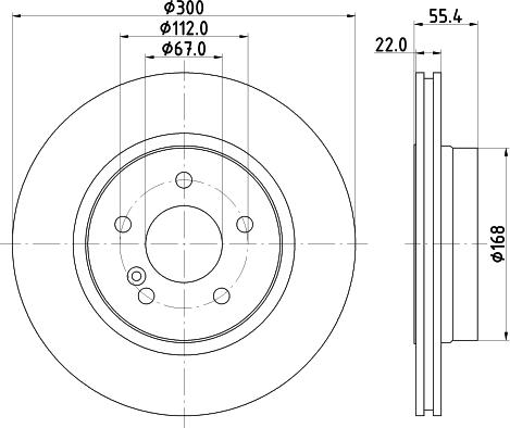 HELLA 8DD 355 111-852 - Əyləc Diski furqanavto.az