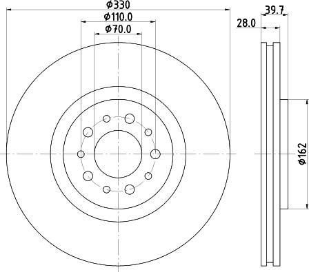 HELLA 8DD 355 118-751 - Əyləc Diski furqanavto.az