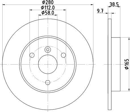 HELLA 8DD 355 113-562 - Əyləc Diski furqanavto.az