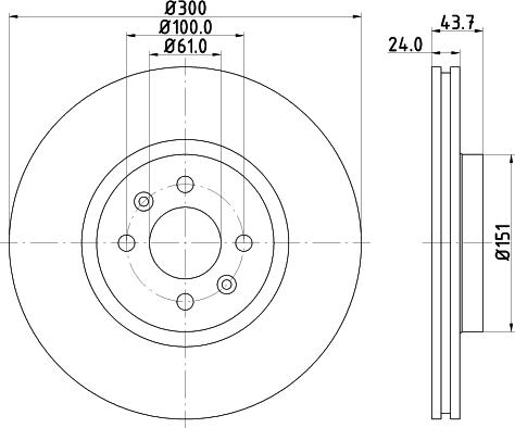 HELLA 8DD 355 113-061 - Əyləc Diski furqanavto.az