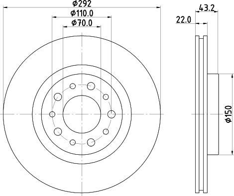 HELLA 8DD 355 112-561 - Əyləc Diski furqanavto.az