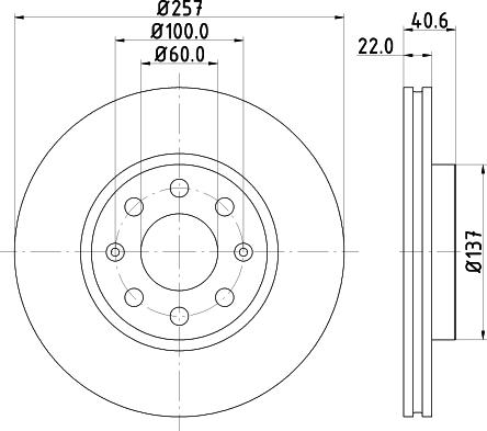 HELLA 8DD 355 112-581 - Əyləc Diski furqanavto.az