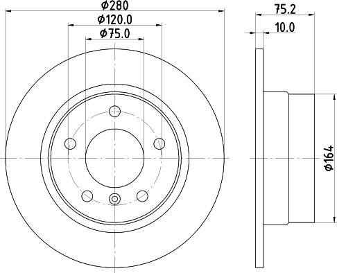 HELLA 8DD 355 112-642 - Əyləc Diski furqanavto.az