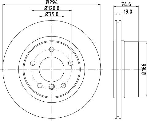 HELLA 8DD 355 112-662 - Əyləc Diski furqanavto.az