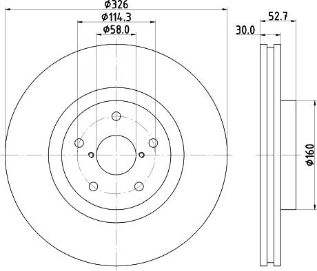 HELLA 8DD 355 117-861 - Əyləc Diski furqanavto.az