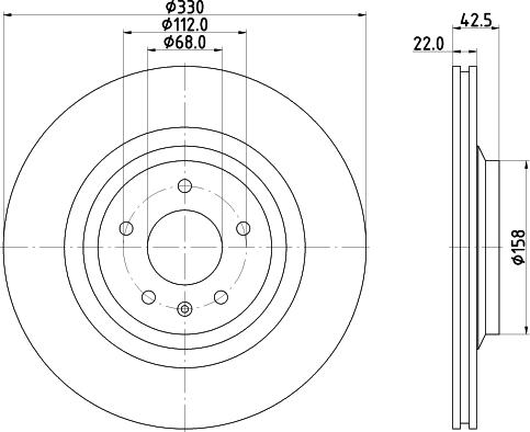 HELLA 8DD 355 117-722 - Əyləc Diski furqanavto.az