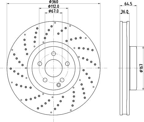 HELLA 8DD 355 134-571 - Əyləc Diski furqanavto.az