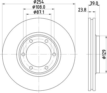 HELLA 8DD 355 134-051 - Əyləc Diski furqanavto.az