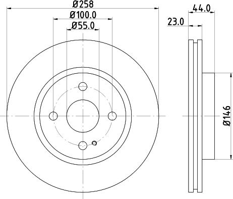 HELLA 8DD 355 134-001 - Əyləc Diski furqanavto.az