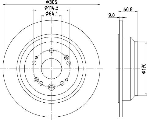 HELLA 8DD 355 134-241 - Əyləc Diski furqanavto.az