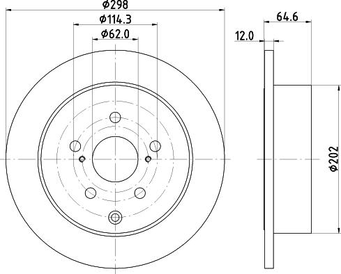 HELLA 8DD 355 134-281 - Əyləc Diski furqanavto.az