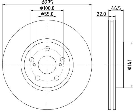 HELLA 8DD 355 133-911 - Əyləc Diski furqanavto.az