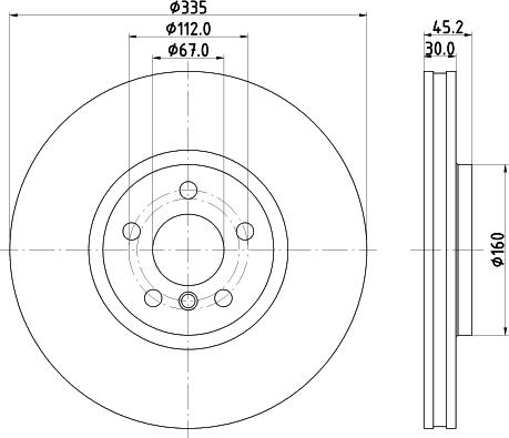 HELLA 8DD 355 133-111 - Əyləc Diski furqanavto.az