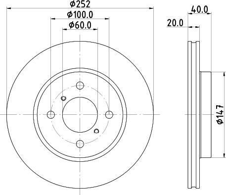 HELLA 8DD 355 133-301 - Əyləc Diski furqanavto.az