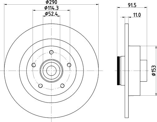 HELLA 8DD 355 133-241 - Əyləc Diski furqanavto.az