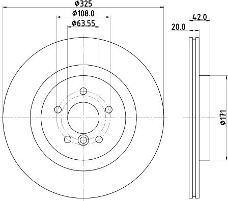 HELLA 8DD 355 133-211 - Əyləc Diski furqanavto.az