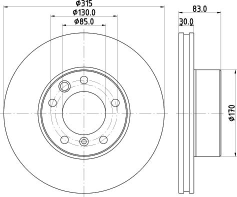 HELLA 8DD 355 132-151 - Əyləc Diski furqanavto.az