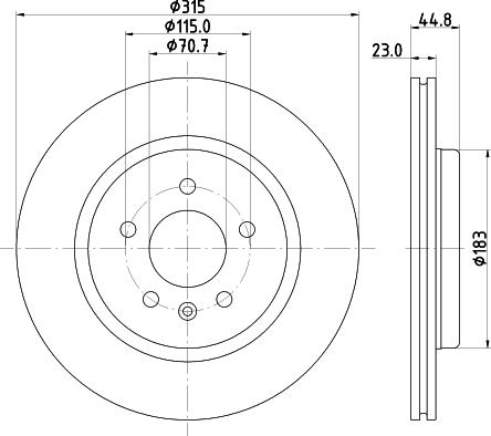 HELLA 8DD 355 132-181 - Əyləc Diski furqanavto.az