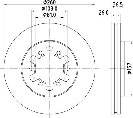 HELLA 8DD 355 129-911 - Əyləc Diski furqanavto.az