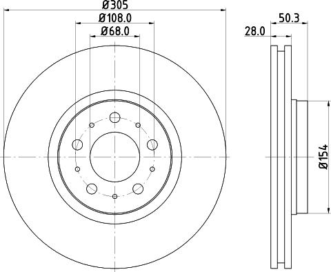 HELLA 8DD 355 124-661 - Əyləc Diski furqanavto.az