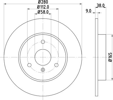 HELLA 8DD 355 124-001 - Əyləc Diski furqanavto.az