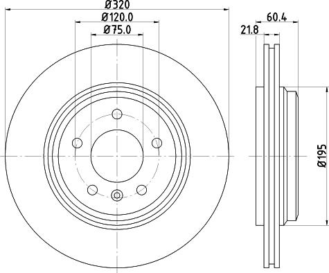 HELLA 8DD 355 125-011 - Əyləc Diski furqanavto.az