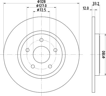 HELLA 8DD 355 125-311 - Əyləc Diski furqanavto.az