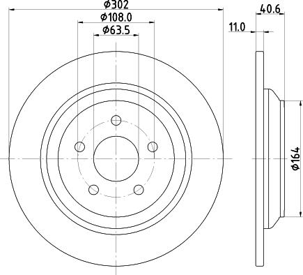 HELLA 8DD 355 126-571 - Əyləc Diski furqanavto.az