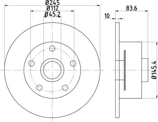 HELLA 8DD 355 120-151 - Əyləc Diski furqanavto.az