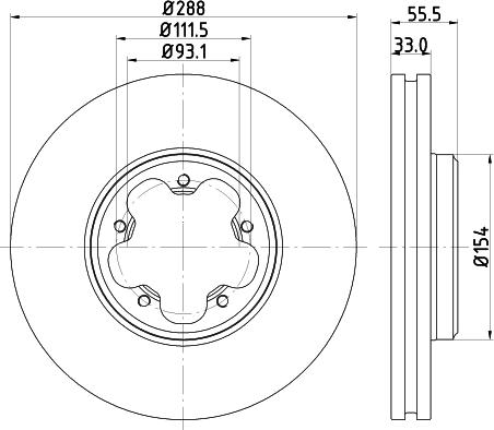 HELLA 8DD 355 120-111 - Əyləc Diski furqanavto.az