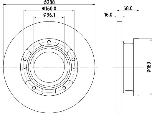 HELLA 8DD 355 120-181 - Əyləc Diski furqanavto.az