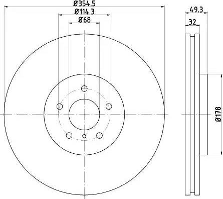 HELLA 8DD 355 120-391 - Əyləc Diski furqanavto.az