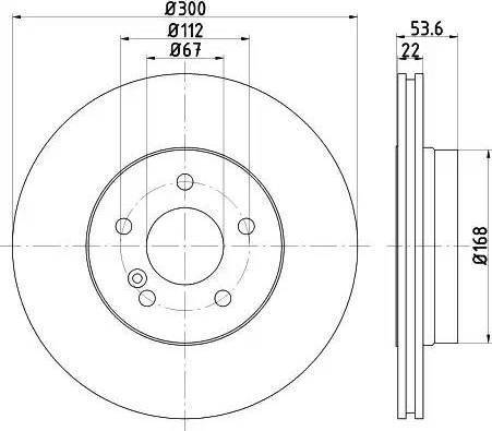 HELLA 8DD 355 121-951 - Əyləc Diski furqanavto.az