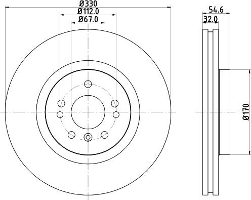 HELLA 8DD 355 128-581 - Əyləc Diski furqanavto.az