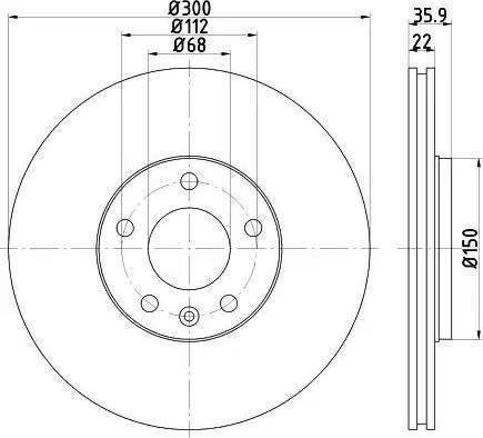 HELLA 8DD 355 121-941 - Əyləc Diski furqanavto.az