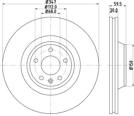 HELLA 8DD 355 128-311 - Əyləc Diski furqanavto.az