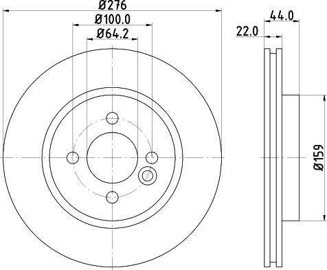 HELLA 8DD 355 123-851 - Əyləc Diski furqanavto.az