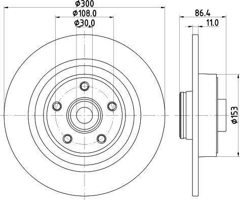 HELLA 8DD 355 123-321 - Əyləc Diski furqanavto.az