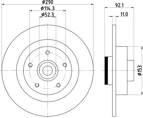 HELLA 8DD 355 123-371 - Əyləc Diski furqanavto.az