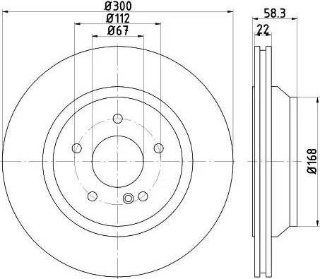 HELLA 8DD 355 122-021 - Əyləc Diski furqanavto.az