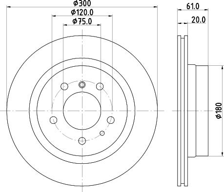 HELLA 8DD 355 122-122 - Əyləc Diski furqanavto.az