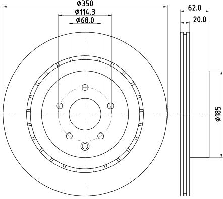 HELLA 8DD 355 122-261 - Əyləc Diski furqanavto.az