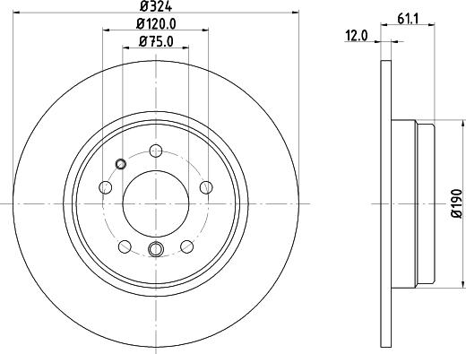 HELLA 8DD 355 127-111 - Əyləc Diski furqanavto.az