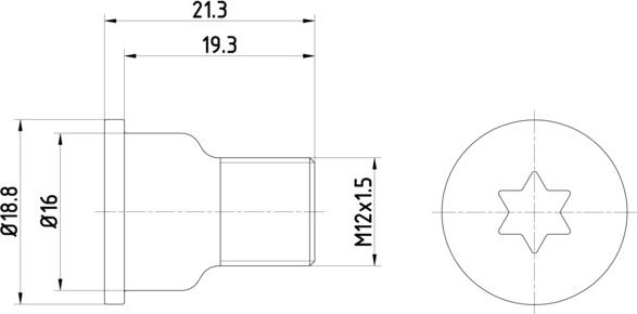 HELLA 8DZ 355 209-051 - Bolt, əyləc diski furqanavto.az