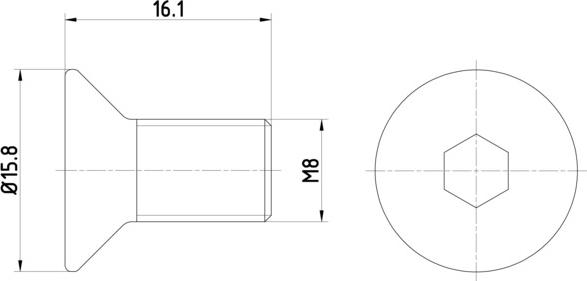 HELLA 8DZ 355 209-061 - Bolt, əyləc diski furqanavto.az