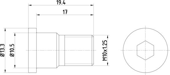 HELLA 8DZ 355 209-071 - Bolt, əyləc diski furqanavto.az