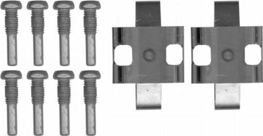 HELLA 8DZ 355 204-291 - Disk əyləc pedləri üçün aksesuar dəsti furqanavto.az